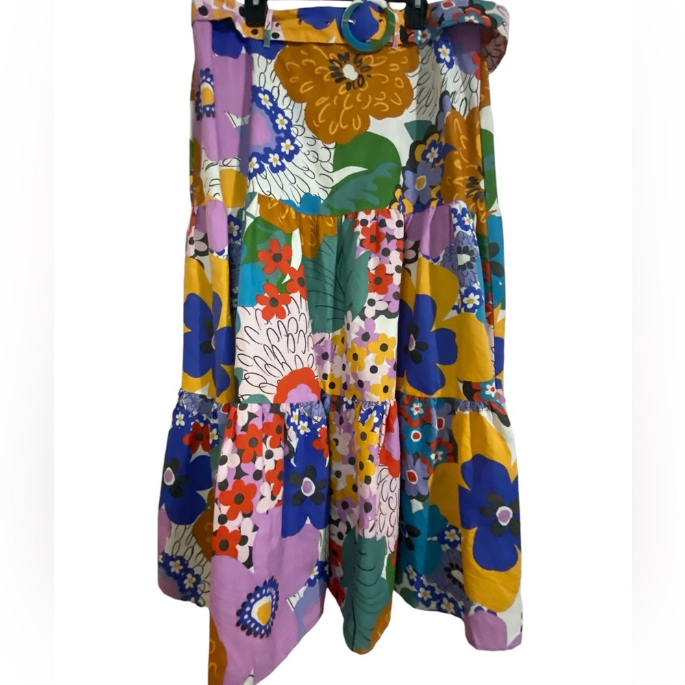 Truly 4 You midi tiered skirt